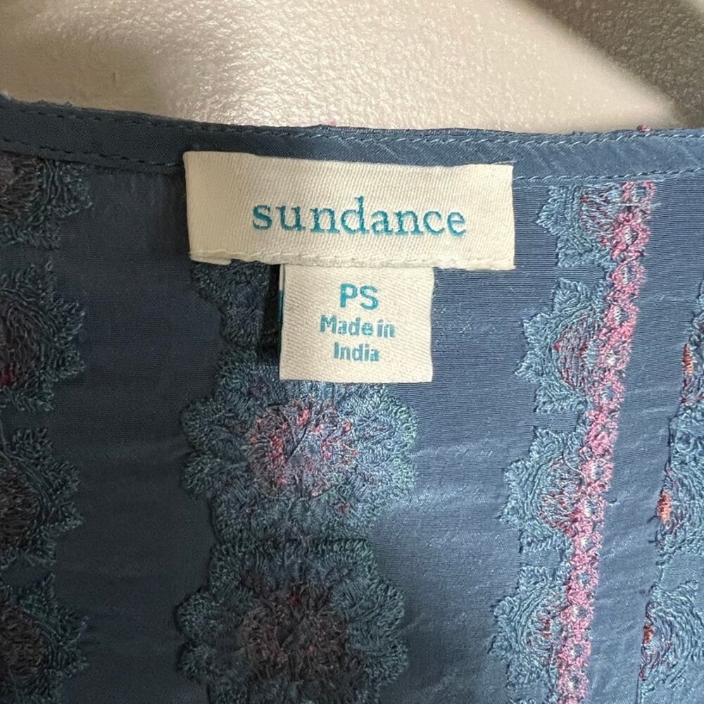 Sundance Garden Melody Beaded Embroidered Bohowestern Dress PS Petite Small - Picture 8 of 12